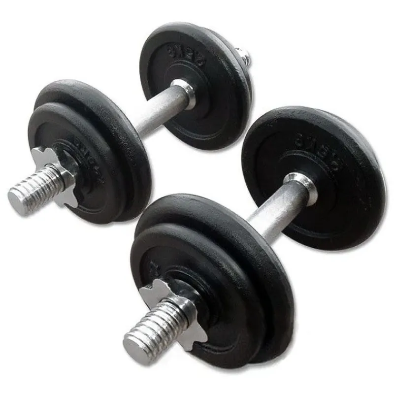 Gietijzeren Dumbbell Set 2 x 10kg Standaard Haltersets 30 Mm|Aanbiedingen