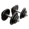 Gietijzeren Dumbbell Set 2 x 20kg Standaard Haltersets 30 Mm