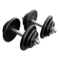 Gietijzeren Dumbbell Set 2 x 20kg Standaard Haltersets 30 Mm