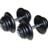 Outlet Gietijzeren Dumbbell Set 2 x 25kg Standaard Haltersets 30 Mm