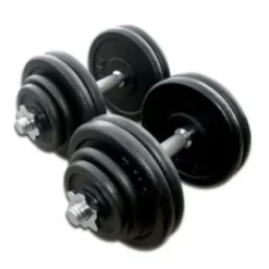 Gietijzeren Dumbbell Set 2 x 30kg Standaard Haltersets 30 Mm
