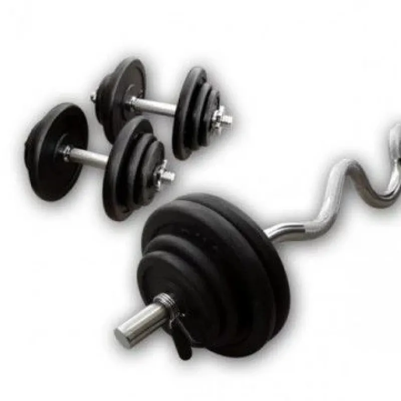 Hot Gietijzeren Super-Curl Set 47,5kg Standaard Haltersets 30 Mm