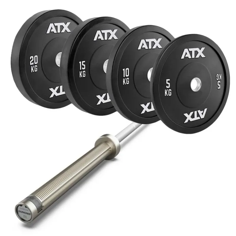 Hot Gungnir / ATX Gym Bumper Plates Halterset 120 kg Olympische Haltersets 50 Mm|Aanbiedingen