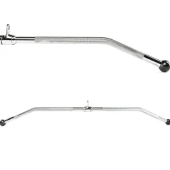 New Lattrekstang 120cm - Bumperuiteinden Bekijk Assortiment|Rubberen Dumbbells