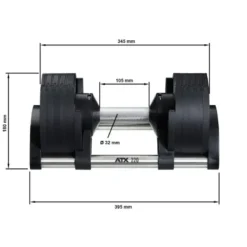 Outlet Nuobell Adjustable Dumbbells 2 - 20 kg Verstelbare Dumbbells