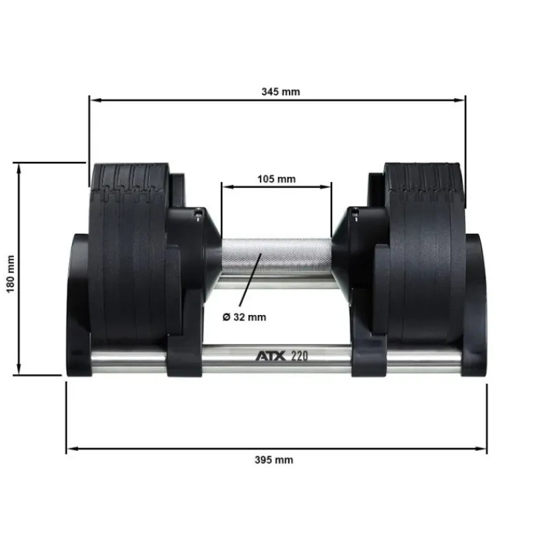 Outlet Nuobell Adjustable Dumbbells 2 - 20 kg Verstelbare Dumbbells