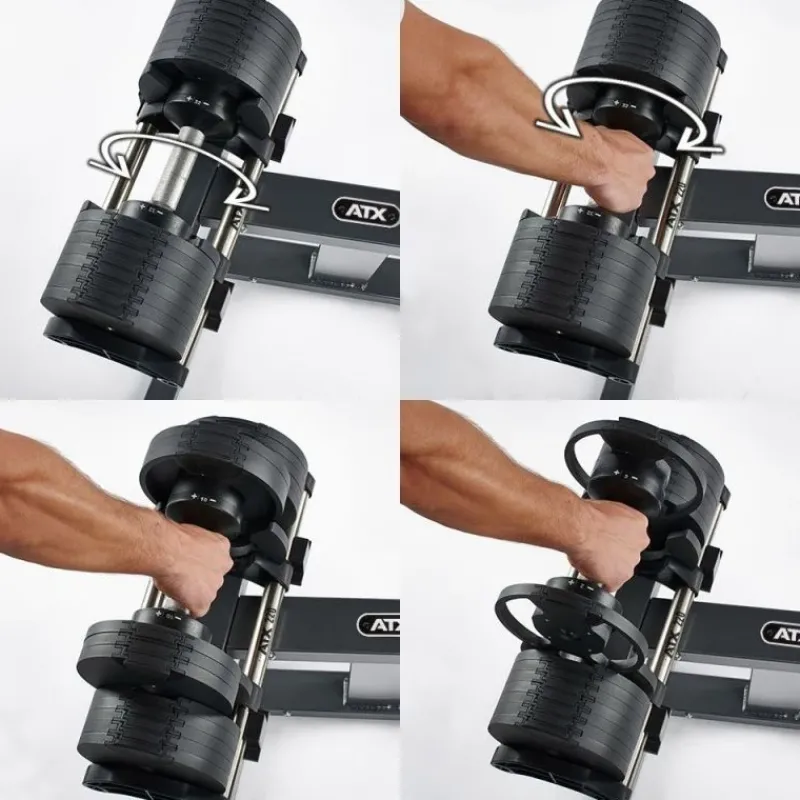 Hot Nuobell Adjustable Dumbbells 2 - 32 kg Verstelbare Dumbbells