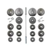 Outlet Olympische Halterset 145 kg Gietijzer Olympische Haltersets 50 Mm|Aanbiedingen