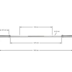 New Olympische halterstang 185 cm Olympische Halterstangen 50 Mm