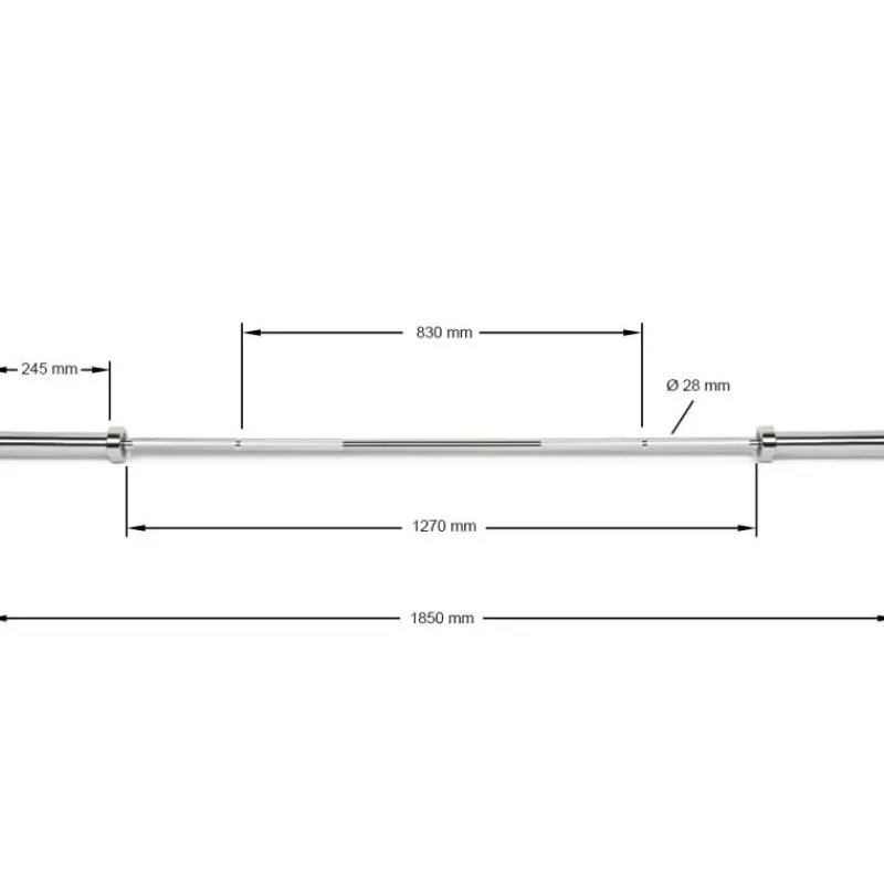 New Olympische halterstang 185 cm Olympische Halterstangen 50 Mm