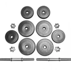 Clearance PE Dumbbell Set 2 x 10 kg Standaard Haltersets 30 Mm|Aanbiedingen