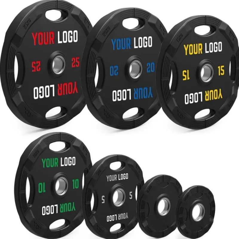Best Polyurethaan 4-Grip Halterschijven - Eigen Logo Olympische Halterschijven 50 Mm
