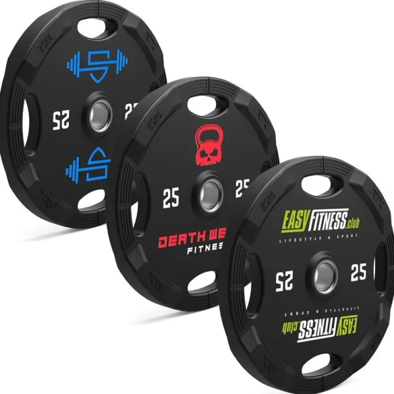 Best Polyurethaan 4-Grip Halterschijven - Eigen Logo Olympische Halterschijven 50 Mm