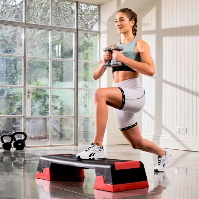 Clearance Reebok Step - Zwart/rood Fitness Steps