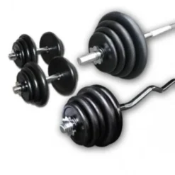 Clearance Rubberen Complete Set 78kg Standaard Haltersets 30 Mm