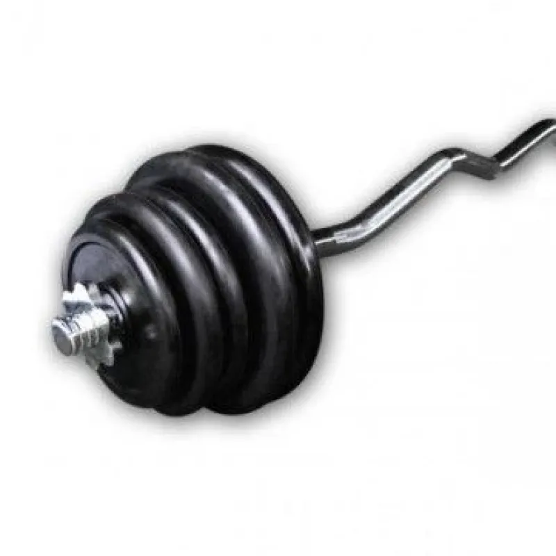 Sale Rubberen Curl Set 40kg Standaard Haltersets 30 Mm