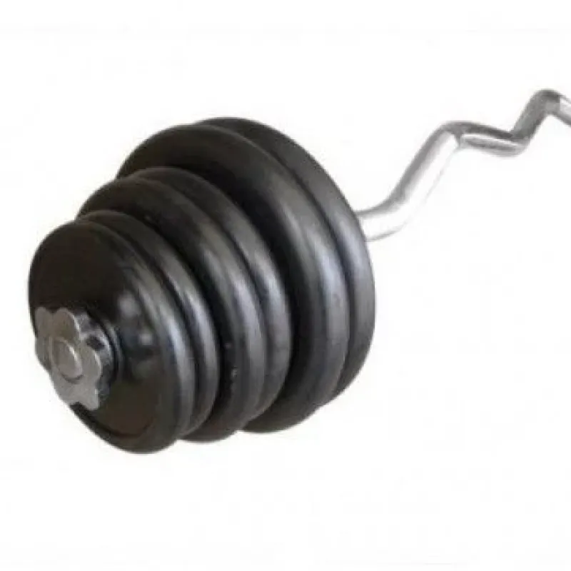 Hot Rubberen Curl Set 42,5kg Standaard Haltersets 30 Mm