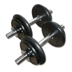 Rubberen Dumbbell Set 2 x 10kg Standaard Haltersets 30 Mm|Aanbiedingen
