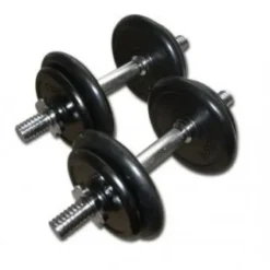 Best Rubberen Dumbbell Set 2 x 15kg Standaard Haltersets 30 Mm