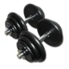 Discount Rubberen Dumbbell Set 2 x 20kg Standaard Haltersets 30 Mm