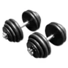 Online Rubberen Dumbbell Set 2 x 30kg Standaard Haltersets 30 Mm