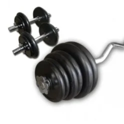 Best Rubberen Super-⁠Curl Set 47,5kg Standaard Haltersets 30 Mm