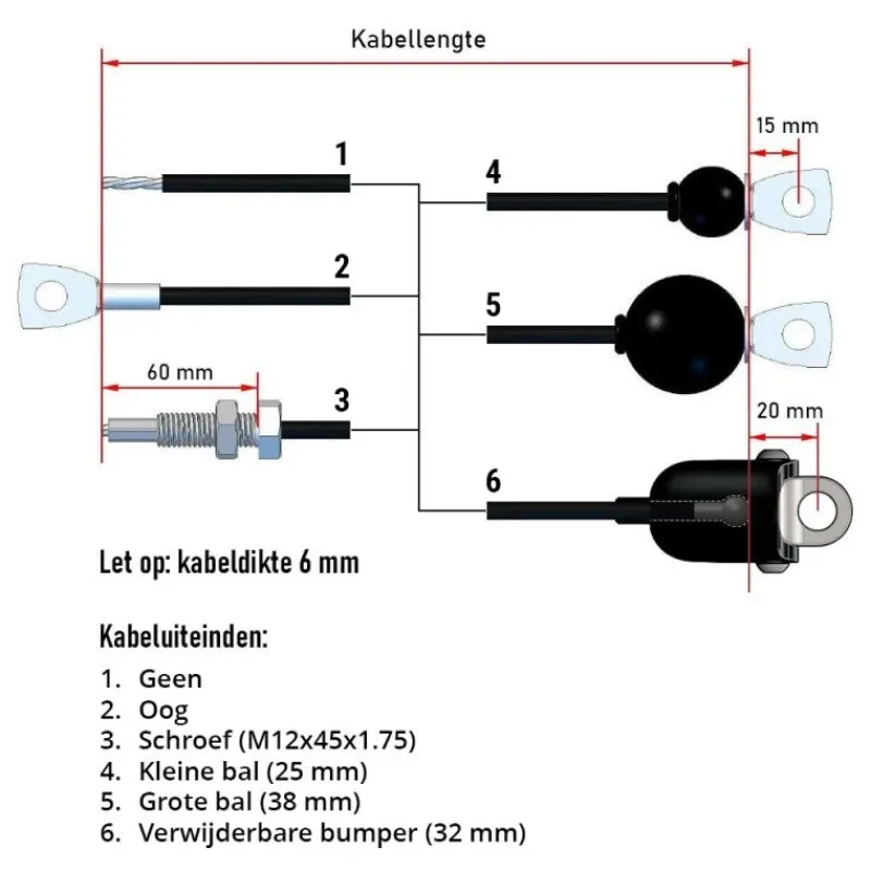 Clearance Staalkabel op Maat Karabijnhaak|Bekijk Assortiment